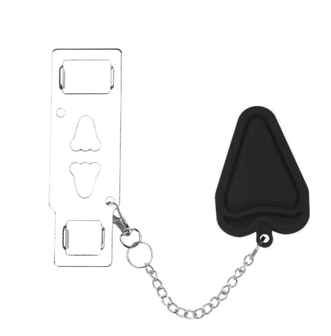 Verrou de Porte Portable de Sécurité Sans Perçage – Loquet Amovible pour Hôtel, Voyage, Appartement & Maison
