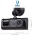1080P Dual Dash Cam for Car, Front and Interior Camera, IR Night Vision Car DVR, Wide Angle Driving Recorder, Loop Recording