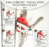 Verrou de Porte Portable de Sécurité Sans Perçage – Loquet Amovible pour Hôtel, Voyage, Appartement & Maison