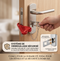 Verrou de Porte Portable de Sécurité Sans Perçage – Loquet Amovible pour Hôtel, Voyage, Appartement & Maison