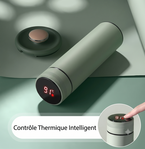 Gourde Thermos Isotherme 500 ml en Acier Inoxydable avec Tasse Intégrée