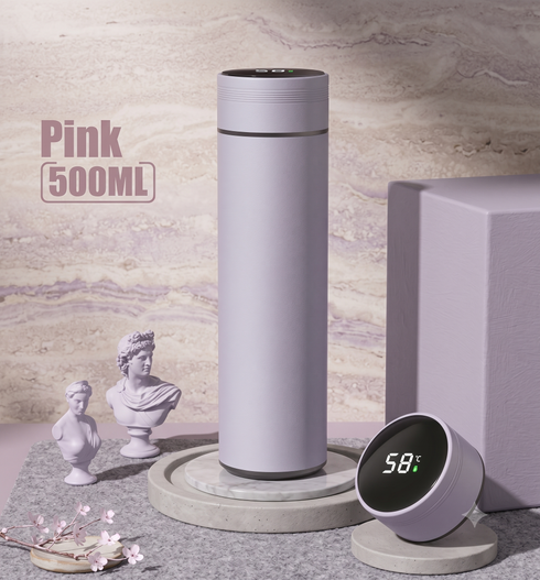 Gourde Thermos Isotherme 500 ml en Acier Inoxydable avec Tasse Intégrée