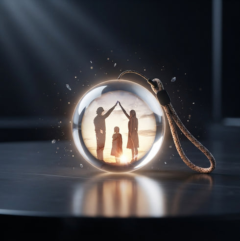 🔮 Boule de Cristal Vidéo 3D – Un Souvenir Unique à Personnaliser